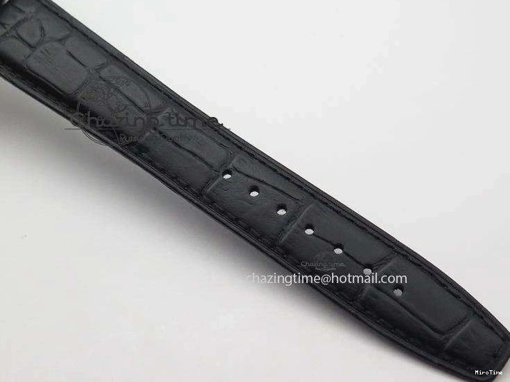 MIROTIME 0331 Portuguese Tourbillon Power Reserve Moonphase SS Black Dial On Black Leather Strap TechFriendly 7321